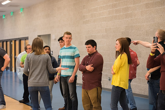 Students participate in I-Night with their Get Connected group.