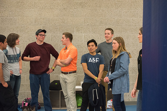 Students participate in I-Night with their Get Connected group.