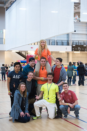 Students participate in I-Night with their Get Connected group.