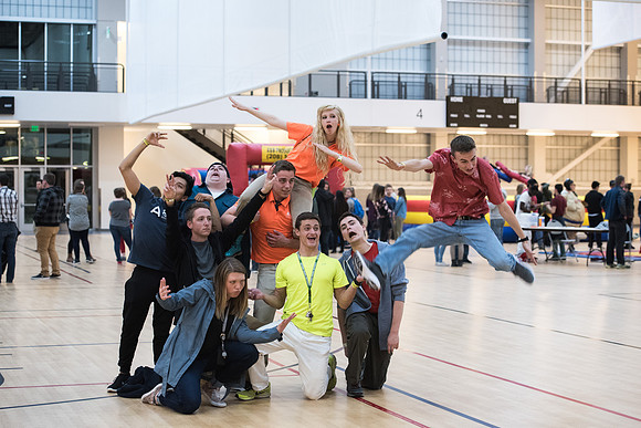 Students participate in I-Night with their Get Connected group.