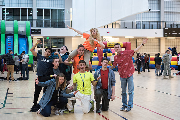 Students participate in I-Night with their Get Connected group.