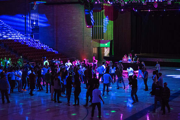 As a part of I-Night, a dance is held in the Hart Auditorium.