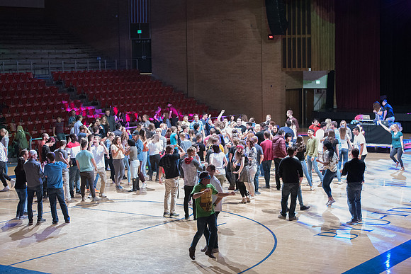 As a part of I-Night, a dance is held in the Hart Auditorium.