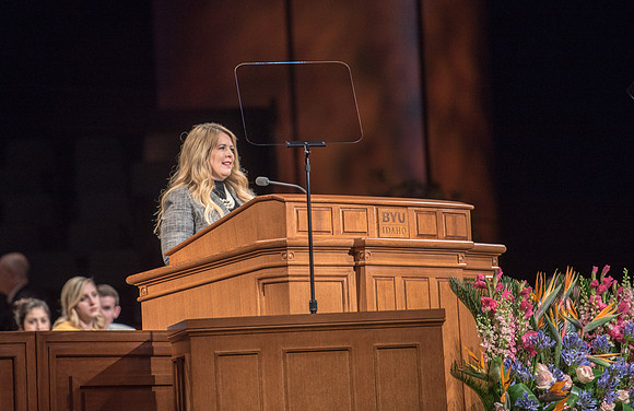First devotional of the Spring 2017 semester. Amy Labaugh introduces President Eyring.