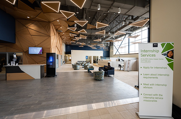 BYU-Idaho Career Center in it's new space in the Manwaring Center.