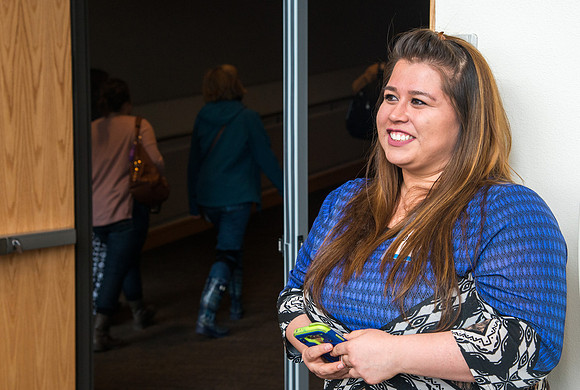 Students and employees gather in the BYU-Idaho Center for the first devotional of Spring 2107 semester.