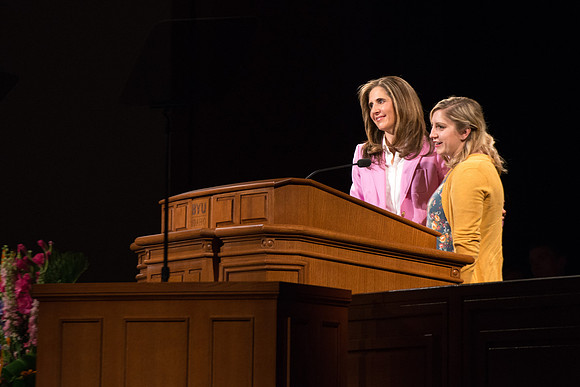 President henry J Eyring and his wife Kelly speak to Students and employees in the BYU-Idaho Center, the first devotional of Spring 2107 semester.