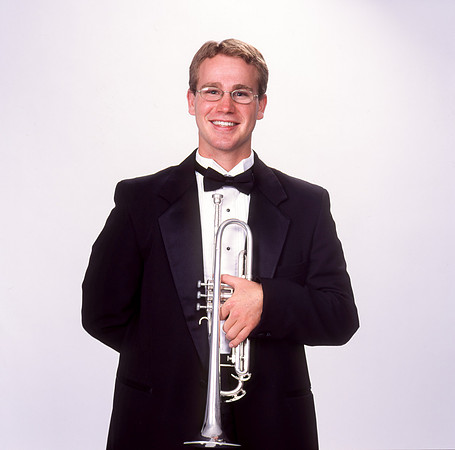 Studio Photoshoot of Trumpetist. Feb 2002