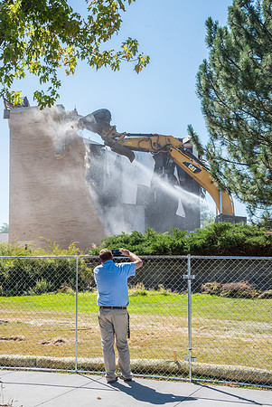 Big D Construction doing some major Destruction to the Kirkham Building.