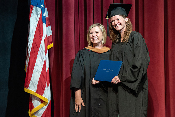 Graduates during convocation for the College of Performing and Visual Arts.