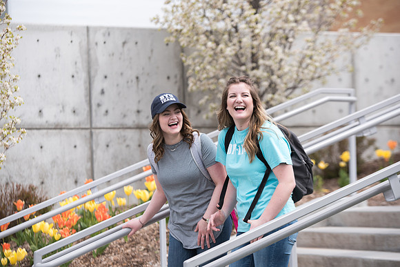 Students sport their BYU-Idaho Apparel.