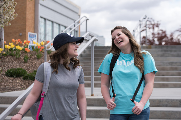 Students sport their BYU-Idaho Apparel.