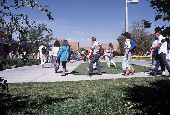 Ricks College Students. Sept 1987
