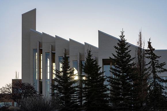 BYU-Idaho campus at sunrise.