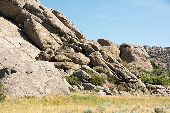 Martin's Cove, a place of refuge for handcart pioneers who were caught in an early winter storm en-route to Salt Lake City, UT.