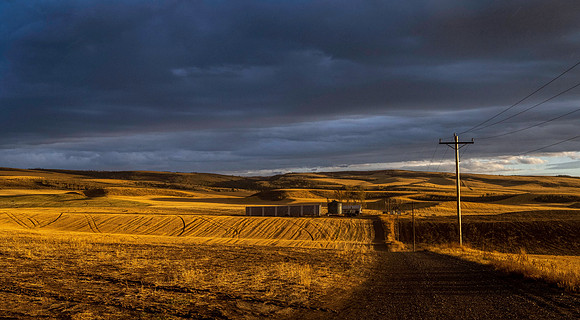 Beautiful evening light captured in the hills East of Rexburg, Idaho.