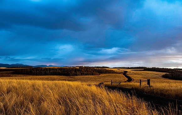 Beautiful evening light captured in the hills East of Rexburg, Idaho.