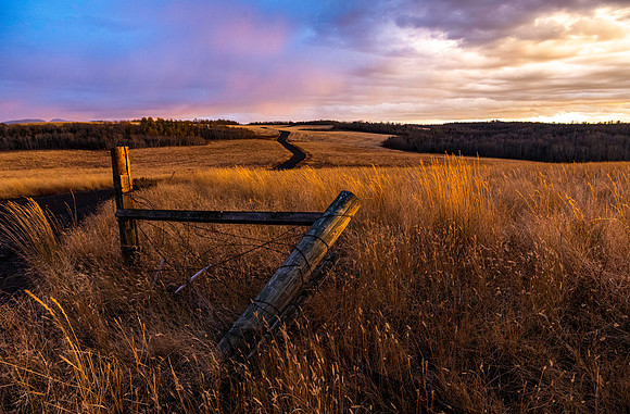 Beautiful evening light captured in the hills East of Rexburg, Idaho.