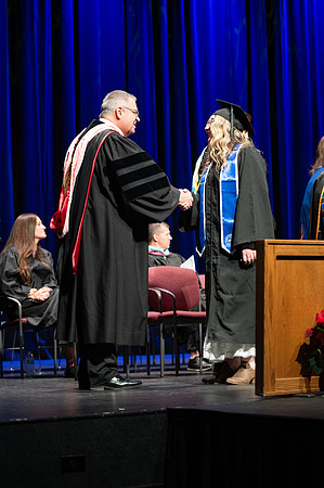 Graduates during convocation for the College of Academic Success & Interdisciplinary Studies. Speakers: Kevin Brower, Jenna Kate Wilson, Tyler Christensen