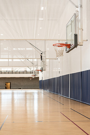 The basketball courts in the BYU-I Center. 2017
