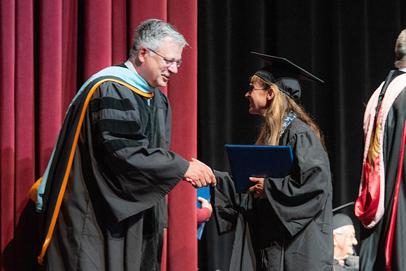 Graduates during Interdisciplinary Studies convocation.