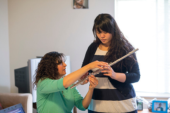 Pathway student, Chia Hsin and husband Kai Webber, April 2017