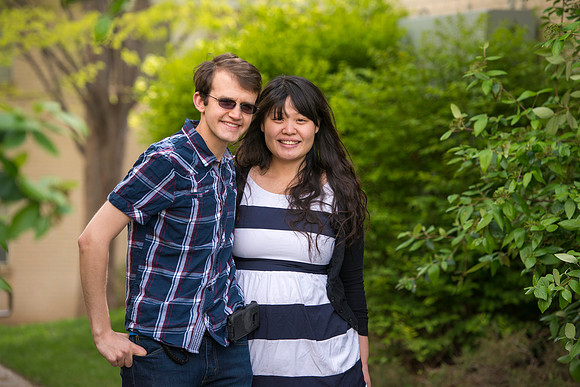 Pathway student, Chia Hsin and husband Kai Webber, April 2017