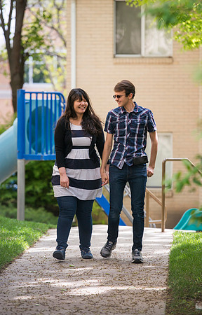 Pathway student, Chia Hsin and husband Kai Webber, April 2017