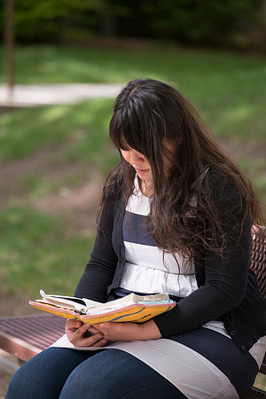 Pathway student, Chia Hsin and husband Kai Webber, April 2017