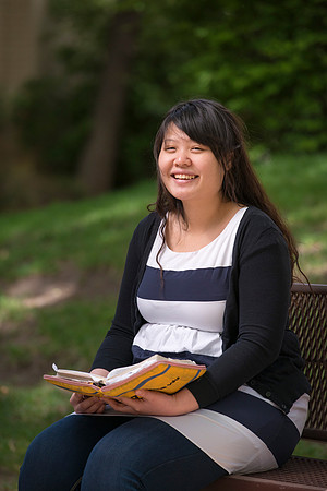 Pathway student, Chia Hsin and husband Kai Webber, April 2017