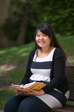 Pathway student, Chia Hsin and husband Kai Webber, April 2017