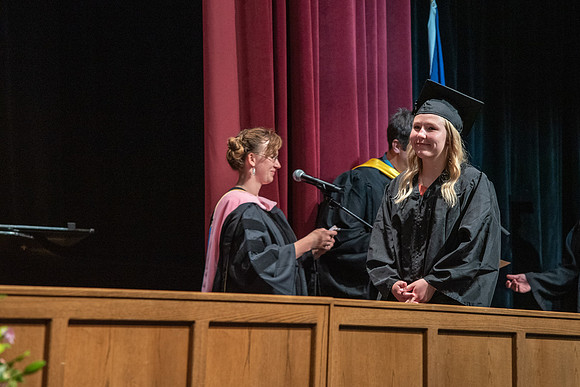 Graduates during convocation for the College of Performing and Visual Arts.