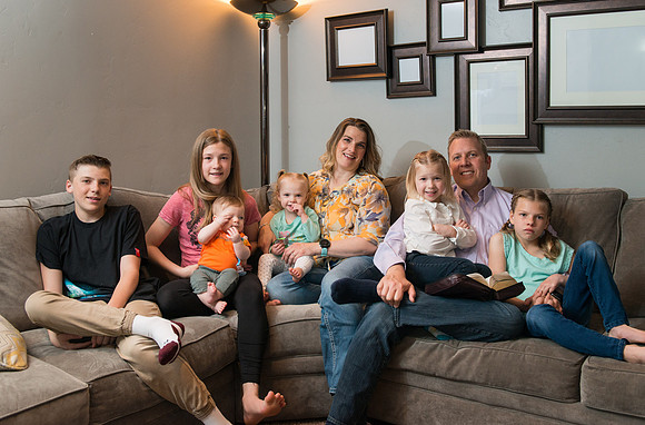 Bryan and Naoni McCurdy and family. April 2017