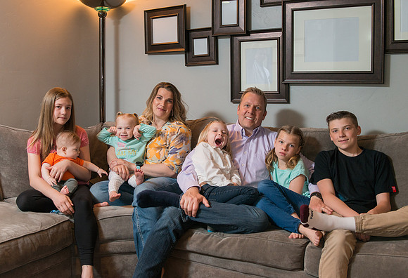 Bryan and Naoni McCurdy and family. April 2017