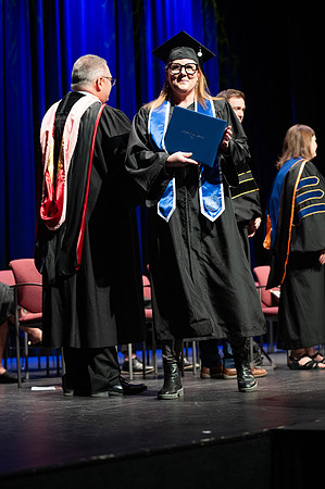 Graduates during convocation for the College of Academic Success & Interdisciplinary Studies. Speakers: Kevin Brower, Jenna Kate Wilson, Tyler Christensen