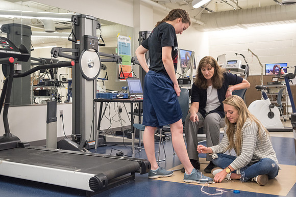Students in the exercise physiology class.