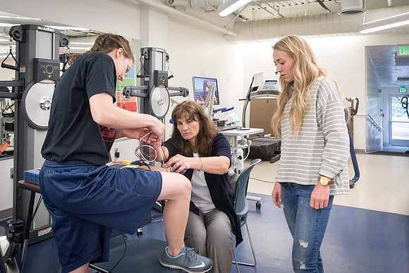 Students in the exercise physiology class.
