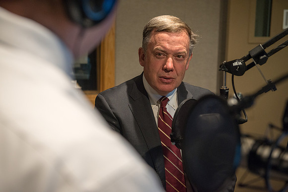President of Arizona State University visits BYU-Idaho and will be the devotional speaker. Interview with KBYI radio announcer.