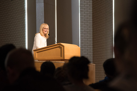 The College of Education and Human Development at BYU-Idaho invites the Former Chair of the U.S. Commission on International Religious Freedom, Katrina Lantos Swett, speaks to the students of BYU-Idah