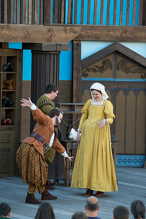Brigham Young University-Idaho's production of The Shomaker's Holiday performed out in the amphitheatre in front of the McKay Library.