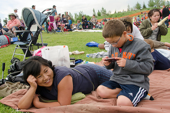 Celebrate America, an Independence Day Celebration at the Huntsman Springs Golf Course in Driggs, Idaho. It was free fun for everyone, bounce toys for kids and a concert featuring two of the original