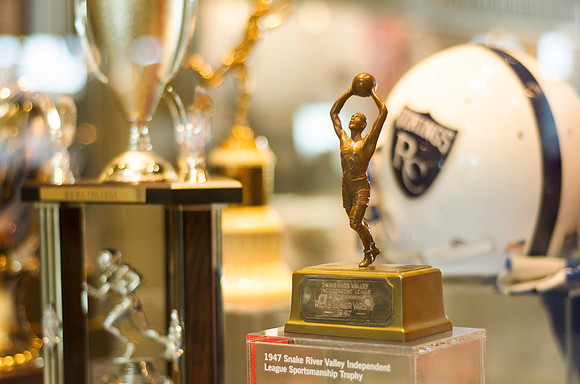 Put in before the end of Fall 2013 Semester, trophy cases in Legacy Hall highlight Ricks College Athletic program and Spirit of Ricks.
