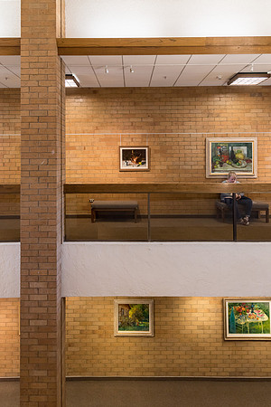 Many people also know the lobby as "The Fish Bowl." 2017