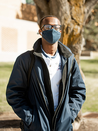 Students walk around BYUI campus on their first day of classes for the Spring 2021 semester.