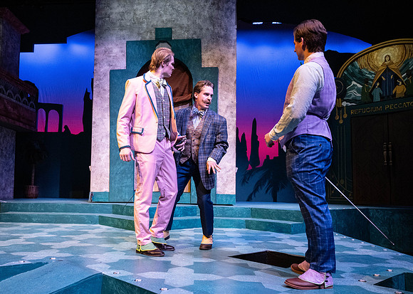 Dress rehearsal for Theater production, Comedy of Errors.