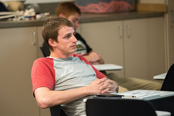 Students learn about Wilderness First Aid.