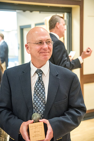 BYU-Idaho faculty are shown apprceiation at a banquet.