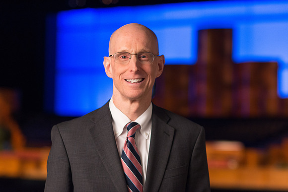 President Henry J Eyring, video production in the BYU-Idaho Center Auditorium.