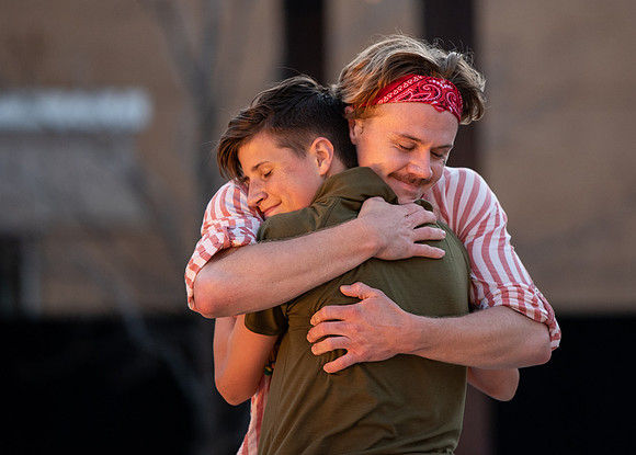 "Pan" performed by SALT Contemporary Dance, BYU-I, and the local community in the McKay library quad.