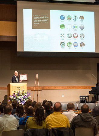 Farewell gathering President and Sister Gilbert.